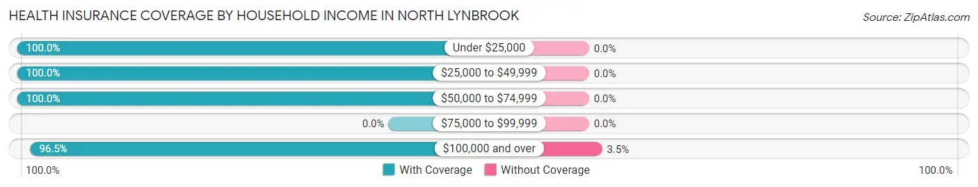 Health Insurance Coverage by Household Income in North Lynbrook