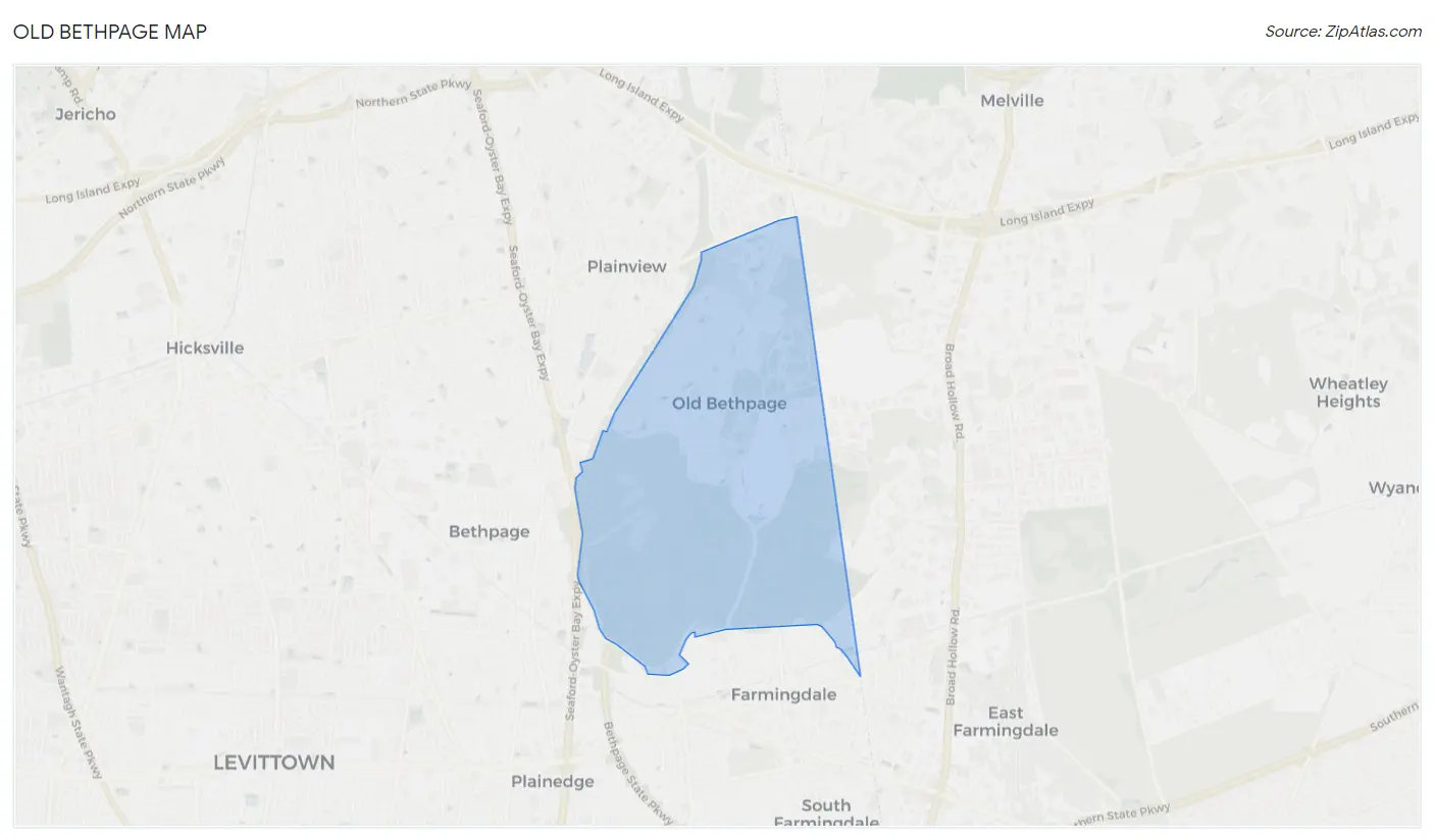 Old Bethpage Map