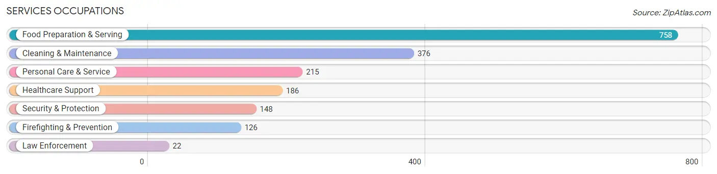 Services Occupations in Oneonta