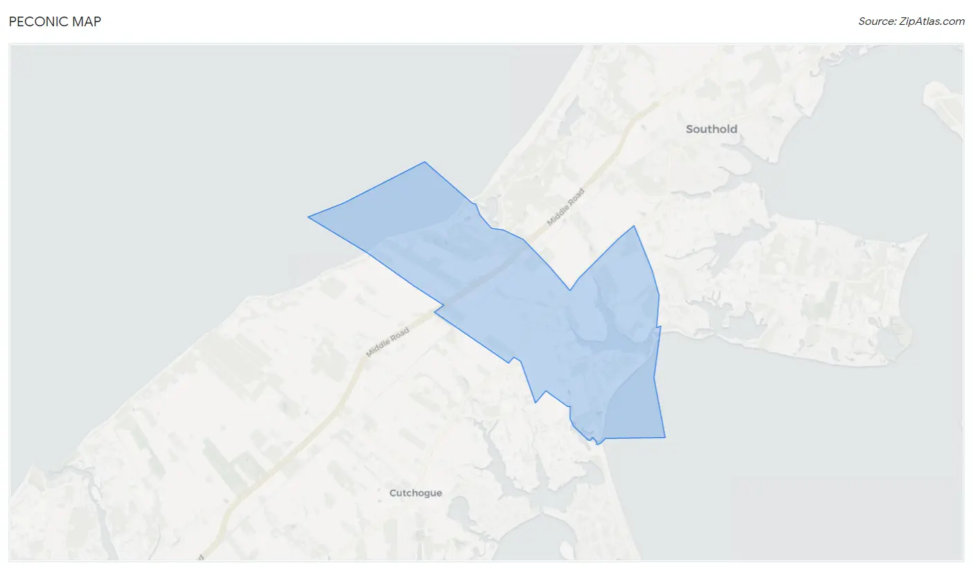 Peconic Map