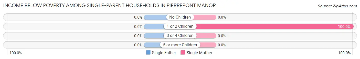 Income Below Poverty Among Single-Parent Households in Pierrepont Manor