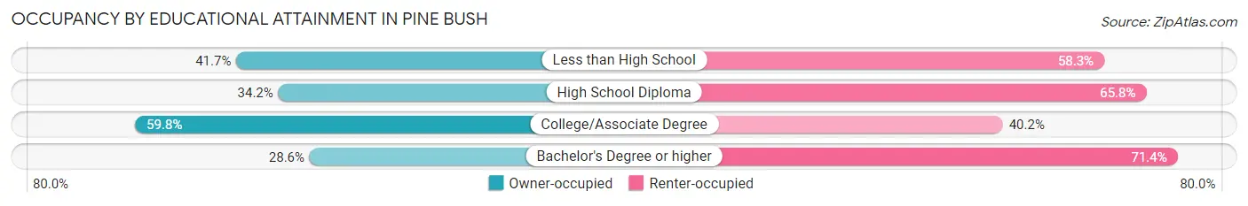 Occupancy by Educational Attainment in Pine Bush