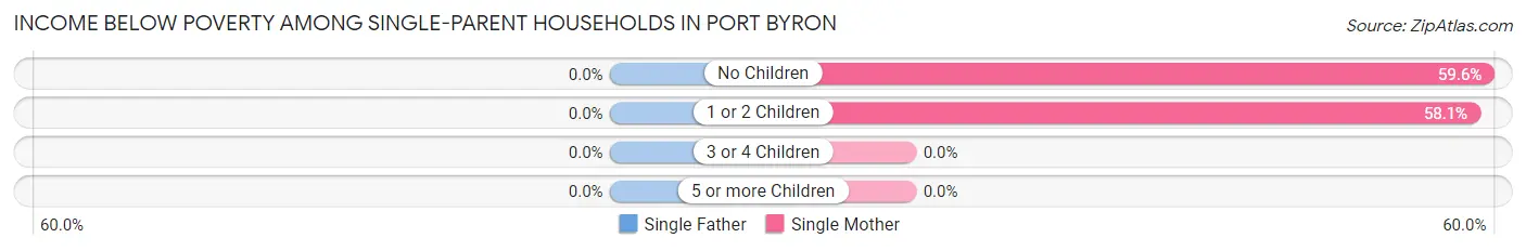 Income Below Poverty Among Single-Parent Households in Port Byron