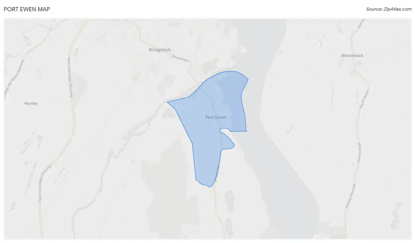 Port Ewen Map