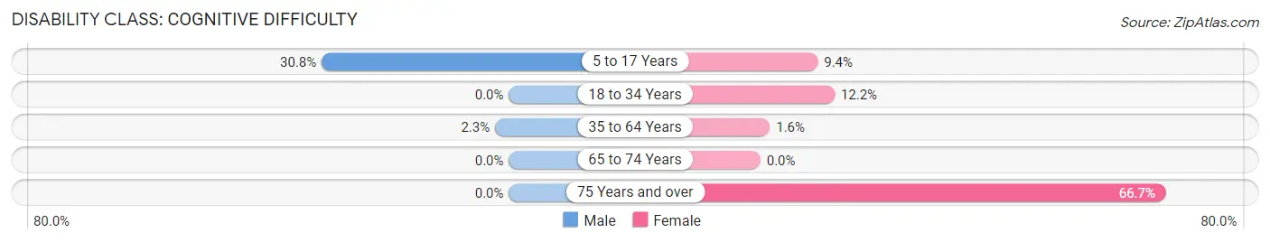 Disability in Rensselaer Falls: <span>Cognitive Difficulty</span>