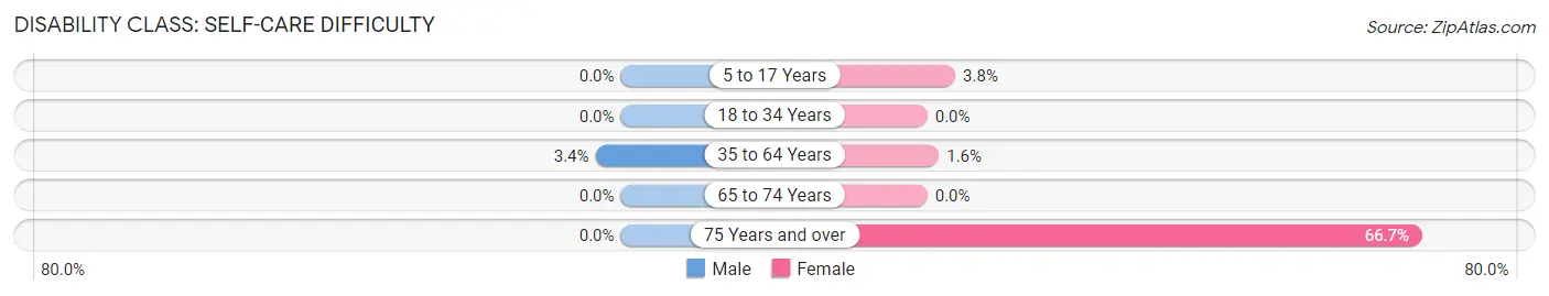 Disability in Rensselaer Falls: <span>Self-Care Difficulty</span>