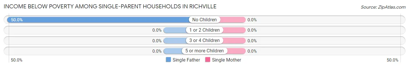 Income Below Poverty Among Single-Parent Households in Richville