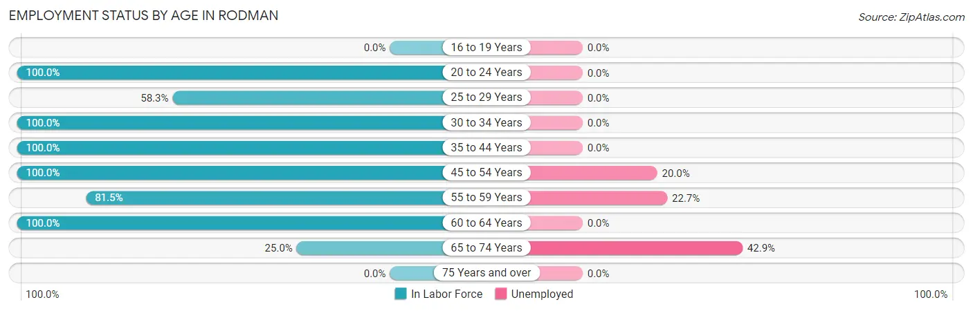 Employment Status by Age in Rodman