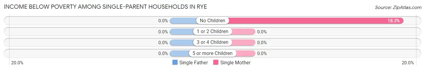 Income Below Poverty Among Single-Parent Households in Rye