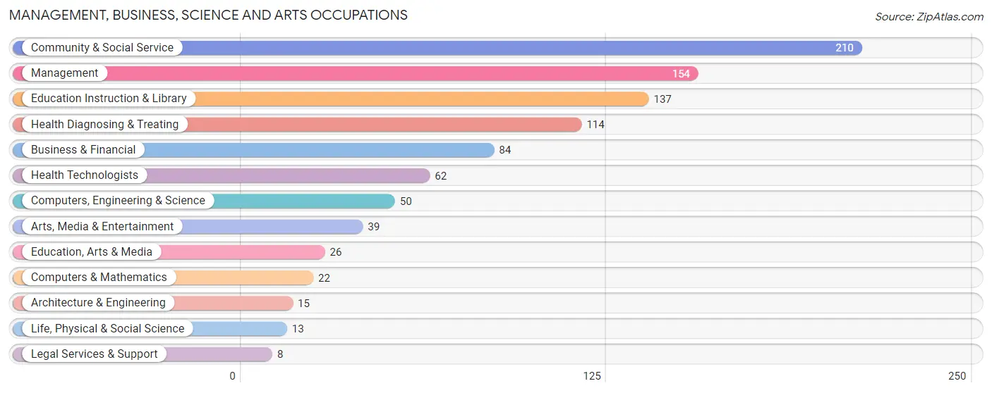 Management, Business, Science and Arts Occupations in Salamanca