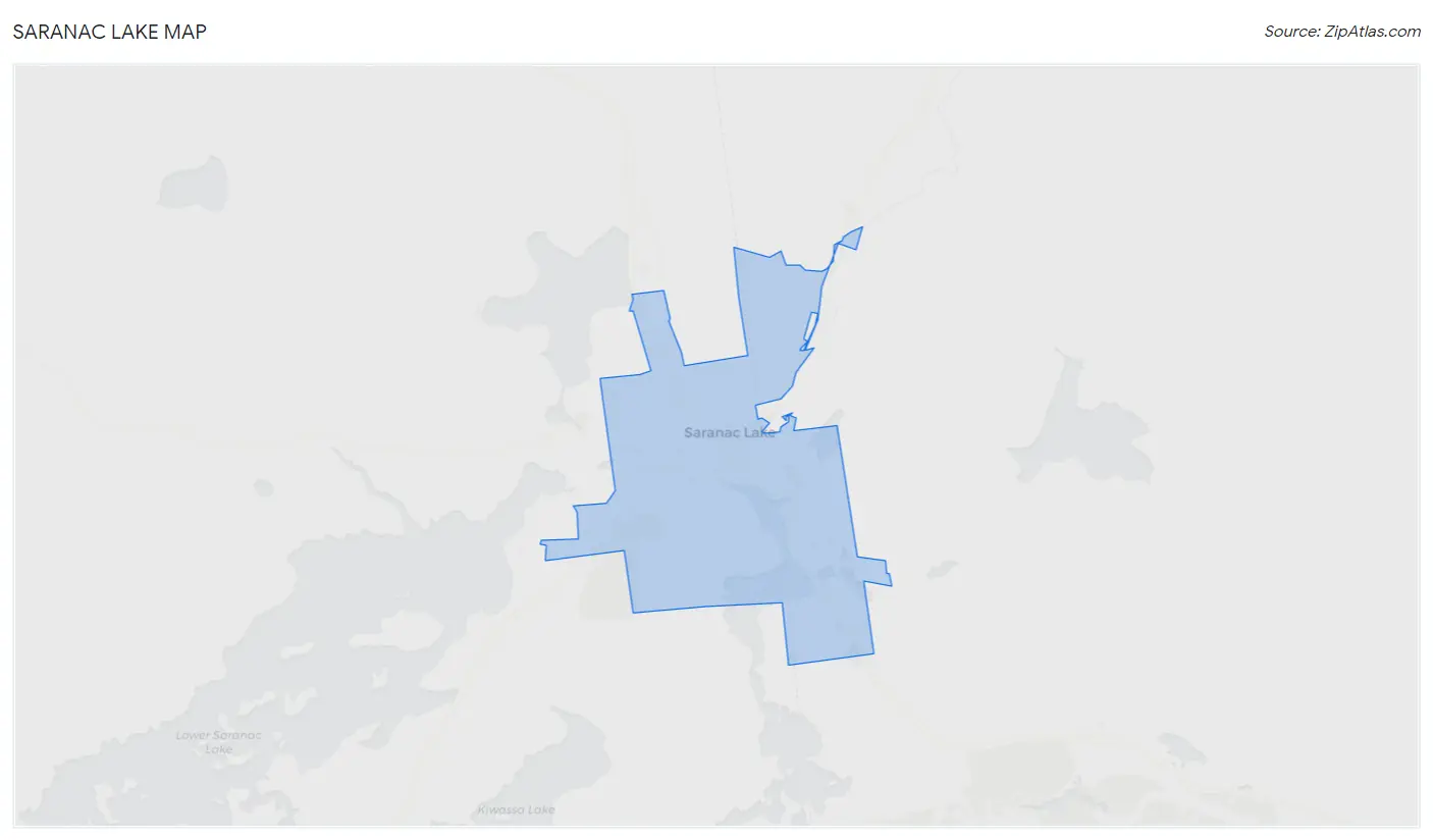 Saranac Lake Map