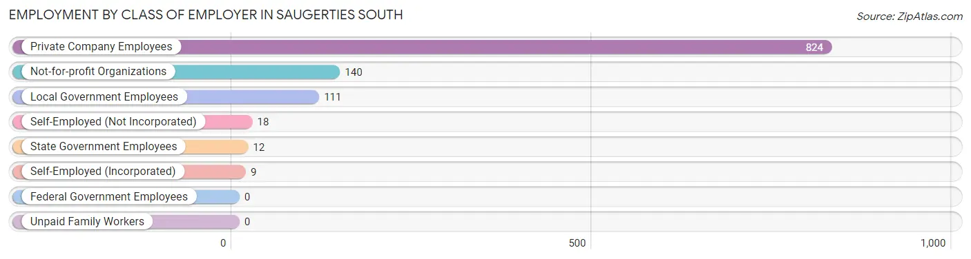 Employment by Class of Employer in Saugerties South