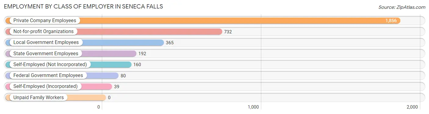 Employment by Class of Employer in Seneca Falls