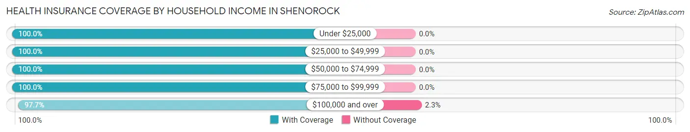 Health Insurance Coverage by Household Income in Shenorock