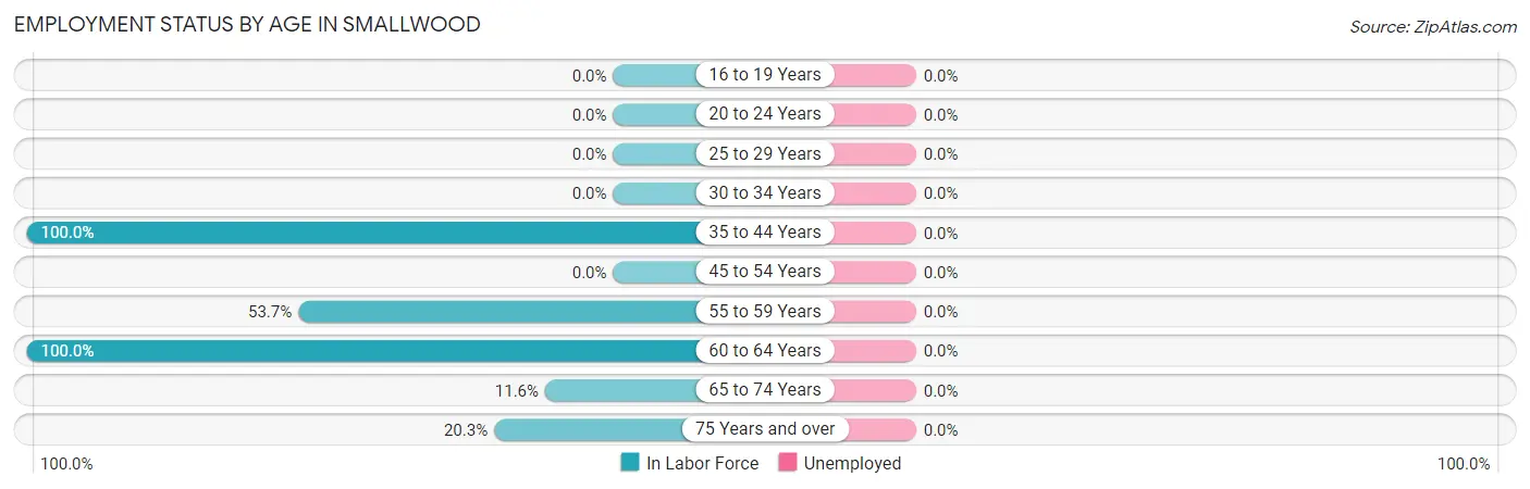 Employment Status by Age in Smallwood
