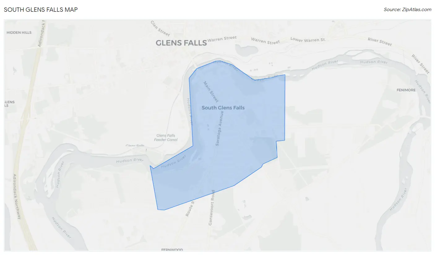 South Glens Falls Map