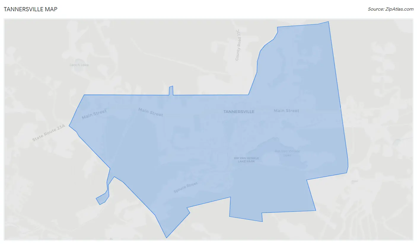 Tannersville Map