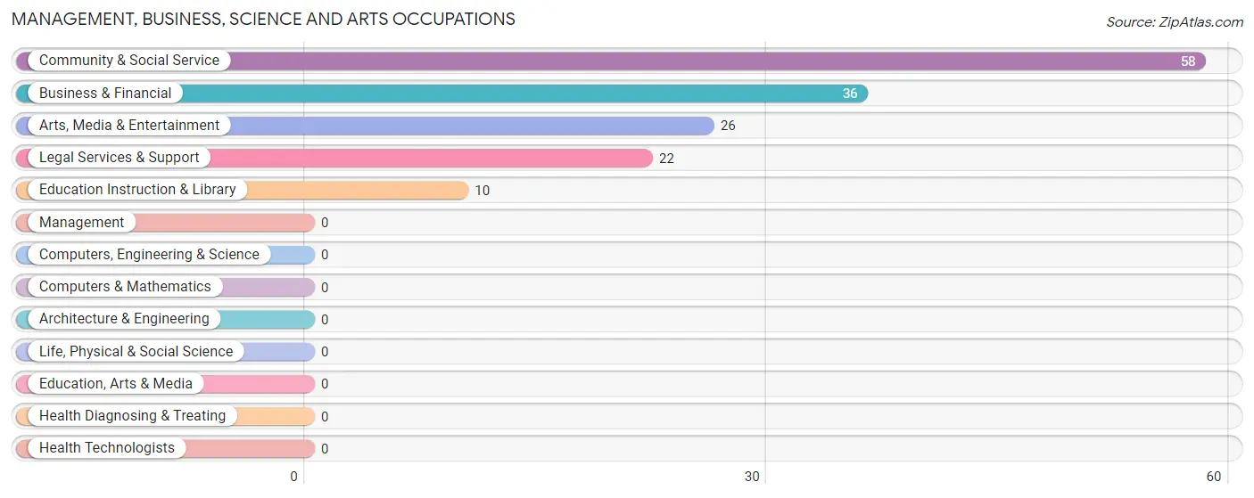 Management, Business, Science and Arts Occupations in Thousand Island Park