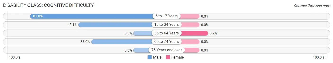 Disability in Washington Heights: <span>Cognitive Difficulty</span>