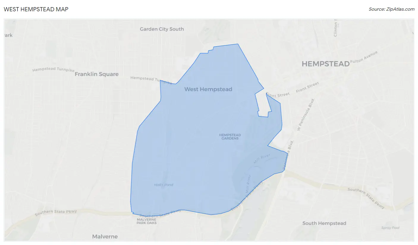 West Hempstead Map