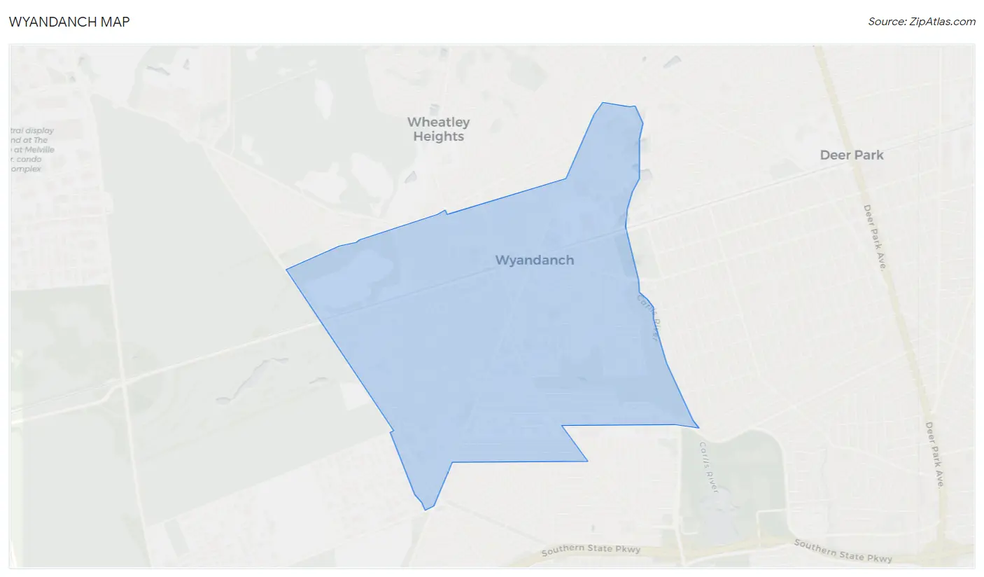Wyandanch Map