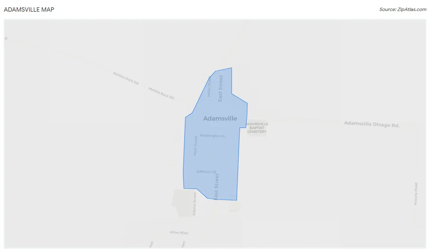 Adamsville Map