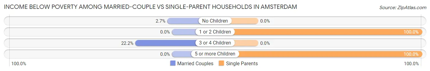 Income Below Poverty Among Married-Couple vs Single-Parent Households in Amsterdam