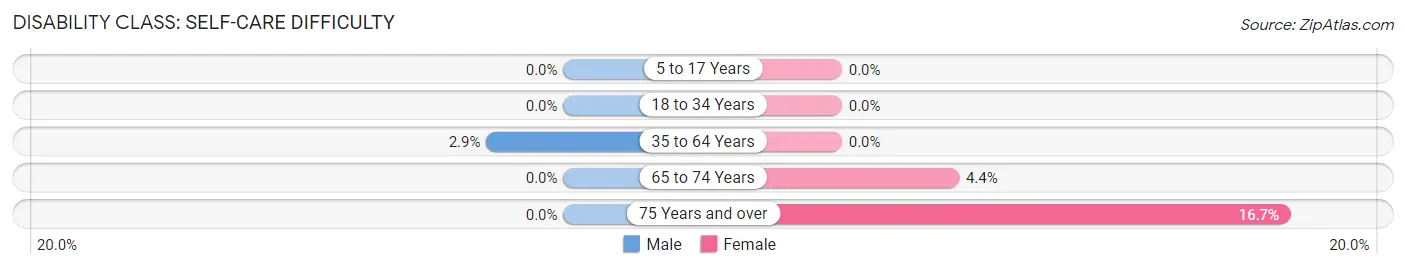 Disability in Berkey: <span>Self-Care Difficulty</span>