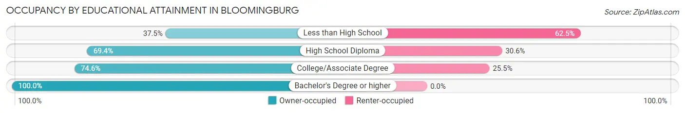 Occupancy by Educational Attainment in Bloomingburg