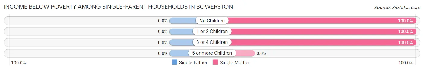 Income Below Poverty Among Single-Parent Households in Bowerston