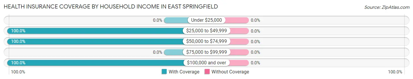 Health Insurance Coverage by Household Income in East Springfield