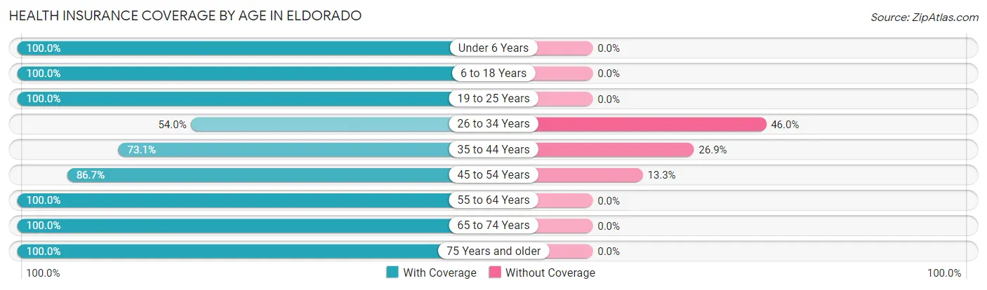 Health Insurance Coverage by Age in Eldorado