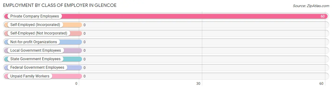 Employment by Class of Employer in Glencoe