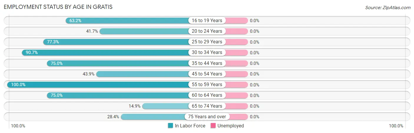 Employment Status by Age in Gratis