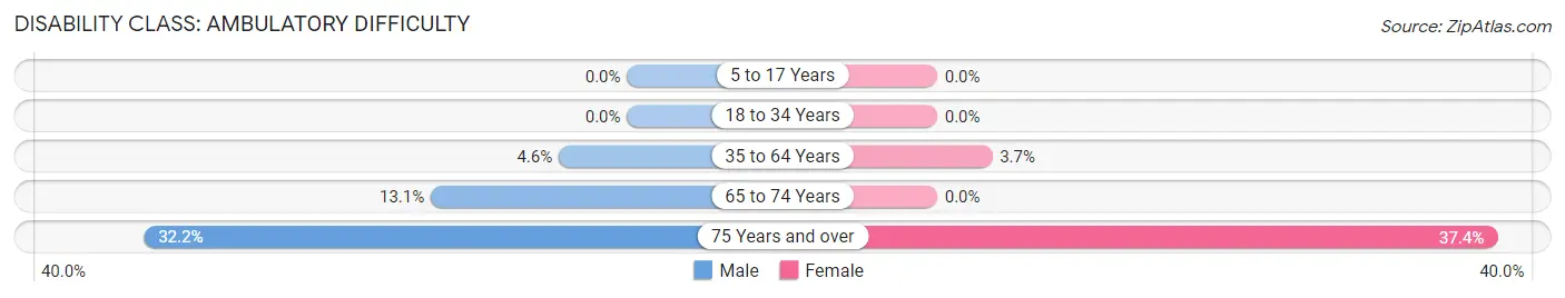 Disability in Huron: <span>Ambulatory Difficulty</span>