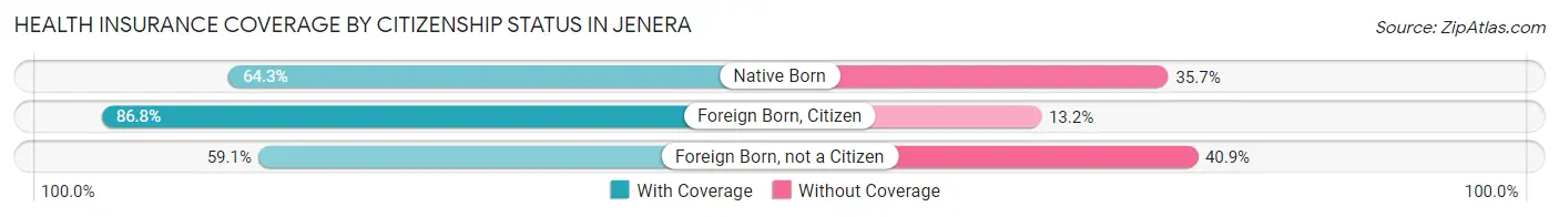 Health Insurance Coverage by Citizenship Status in Jenera