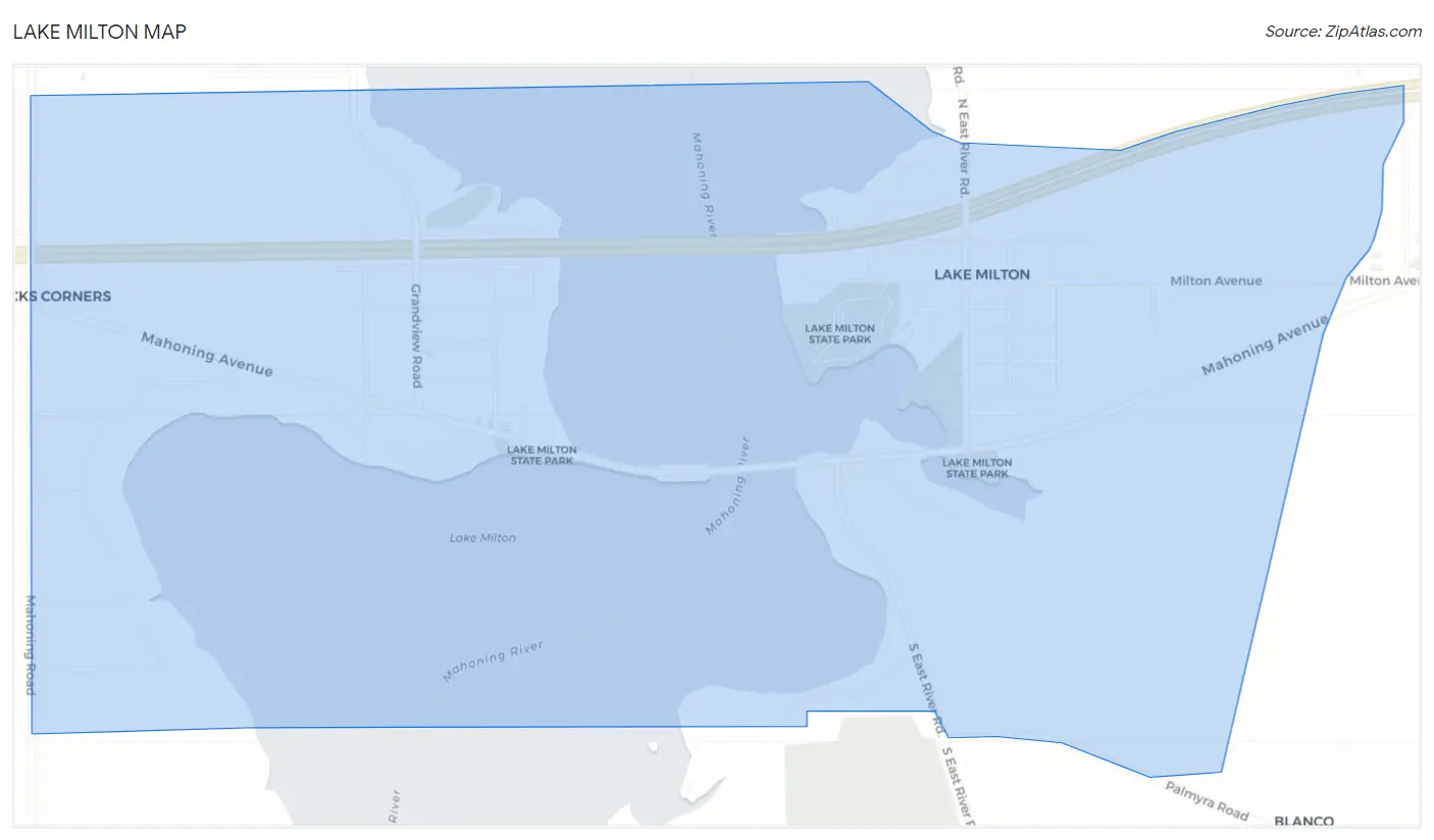 Lake Milton Map