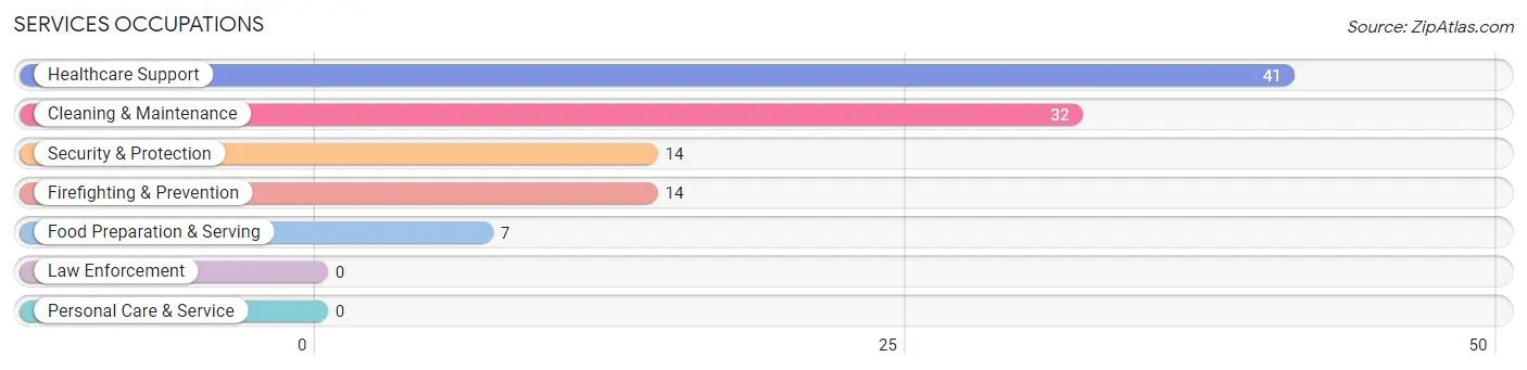 Services Occupations in Leesburg