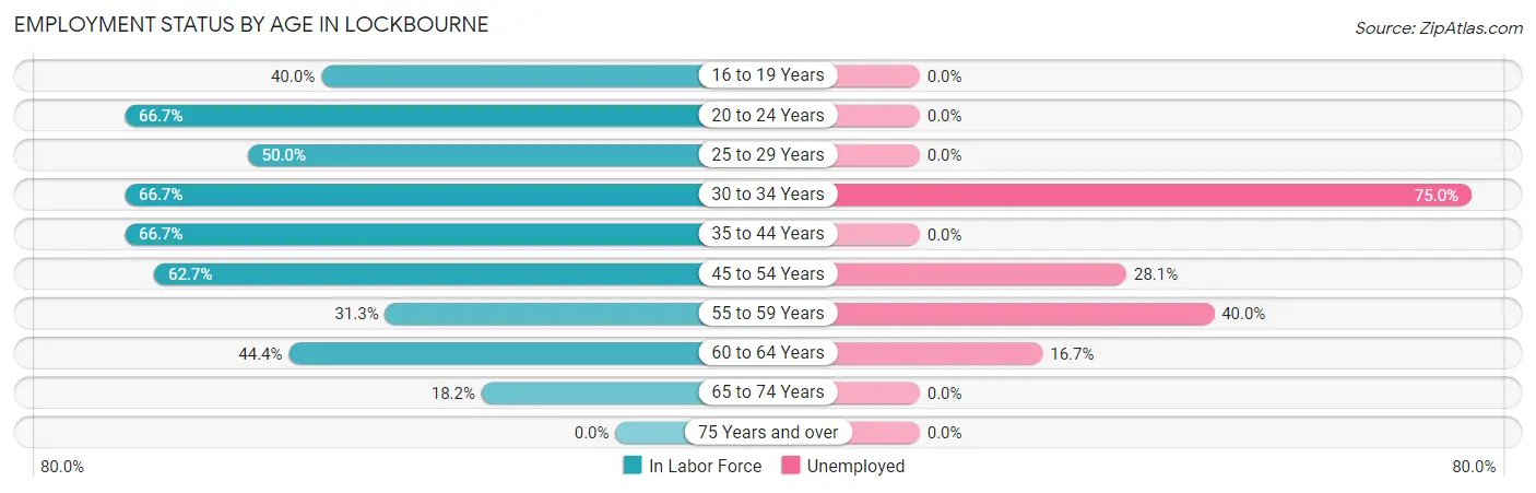 Employment Status by Age in Lockbourne