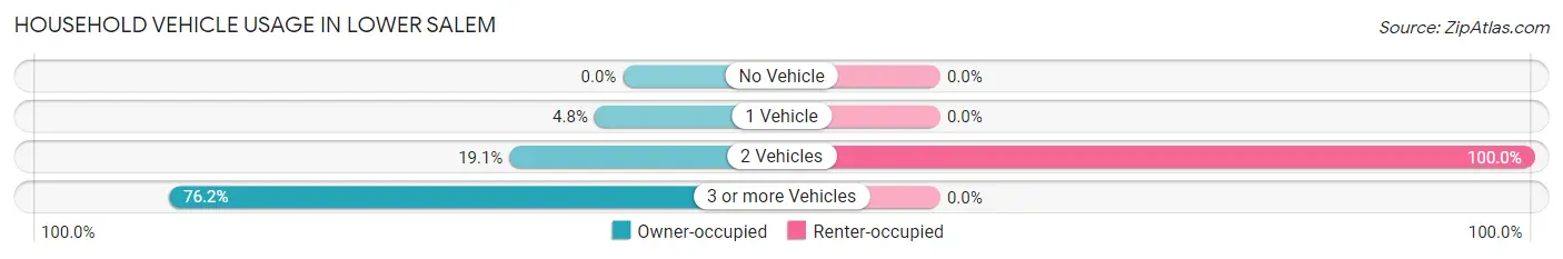 Household Vehicle Usage in Lower Salem