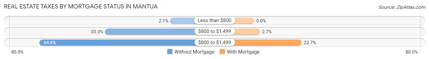 Real Estate Taxes by Mortgage Status in Mantua
