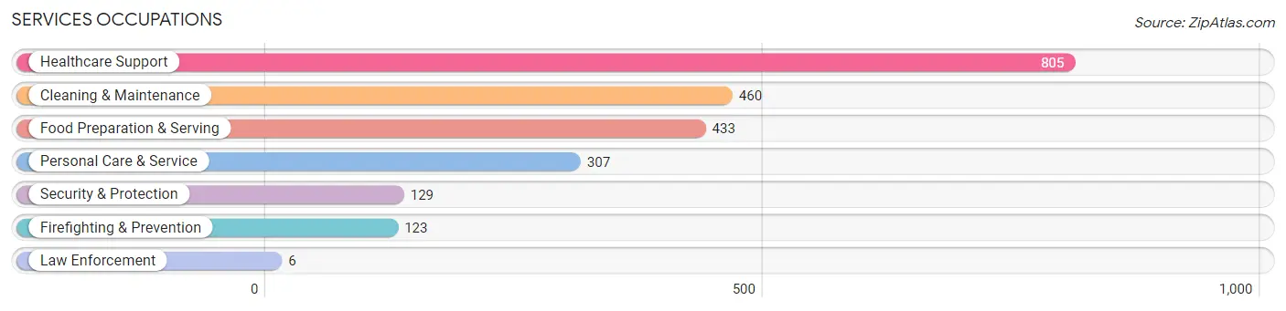 Services Occupations in Maple Heights