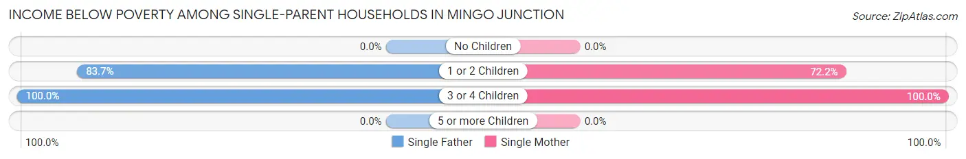 Income Below Poverty Among Single-Parent Households in Mingo Junction