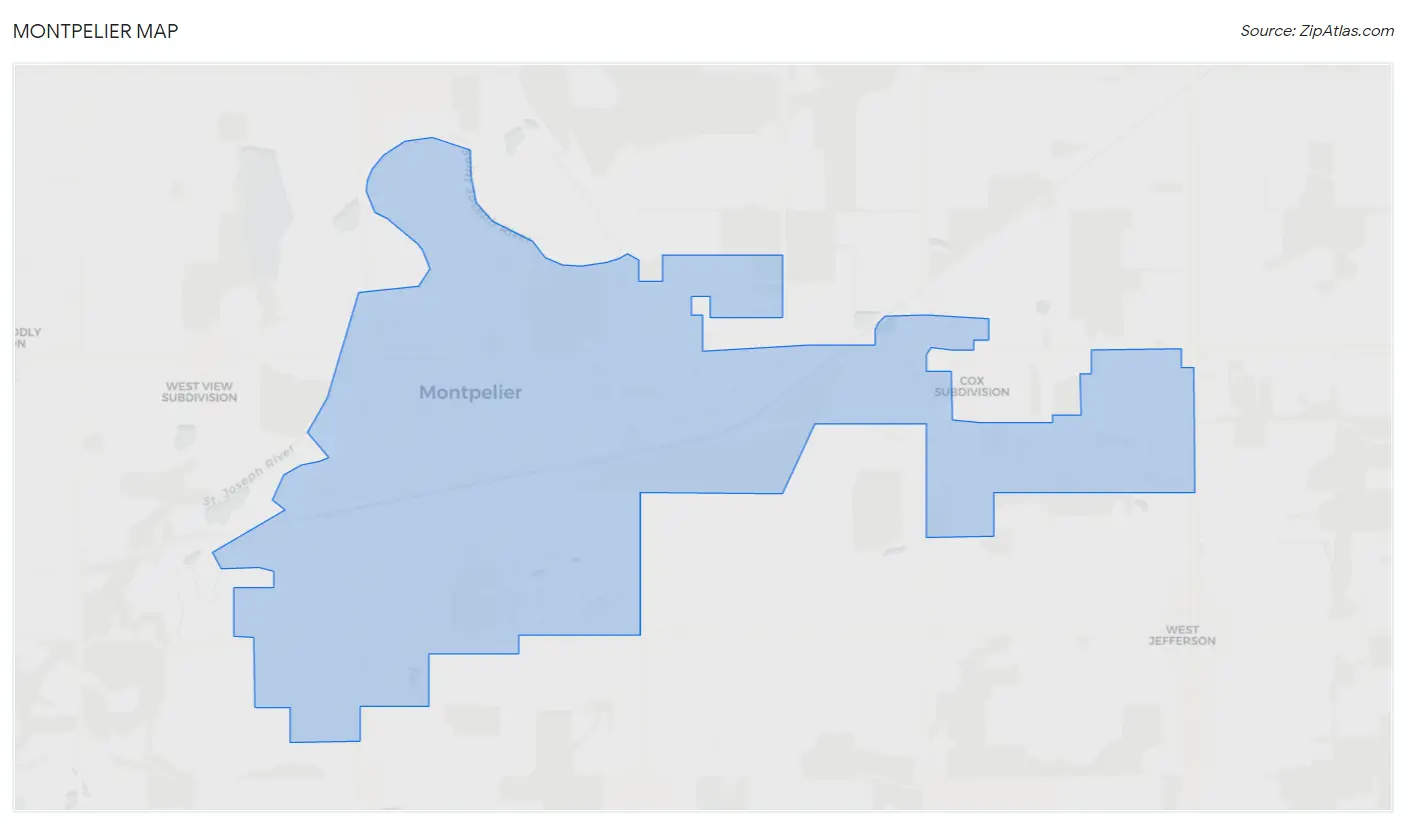 Montpelier Map