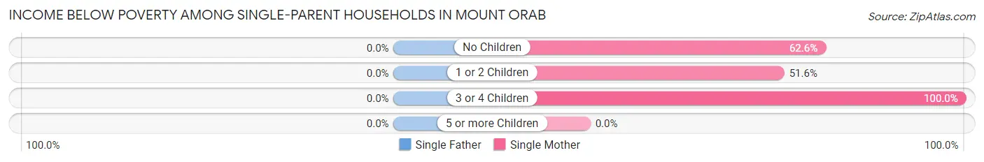 Income Below Poverty Among Single-Parent Households in Mount Orab