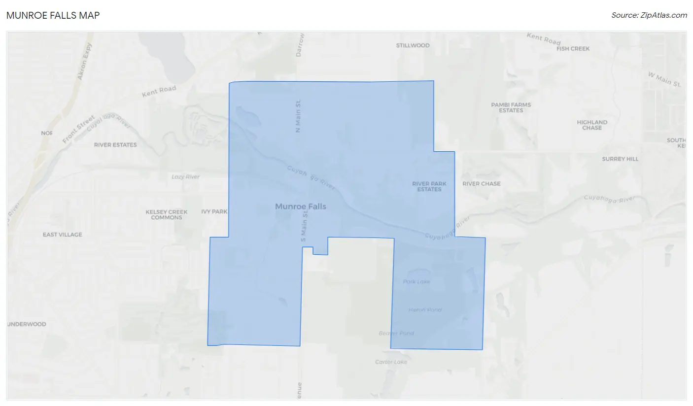 Munroe Falls Map