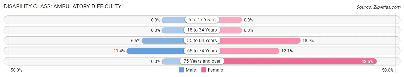 Disability in New Madison: <span>Ambulatory Difficulty</span>