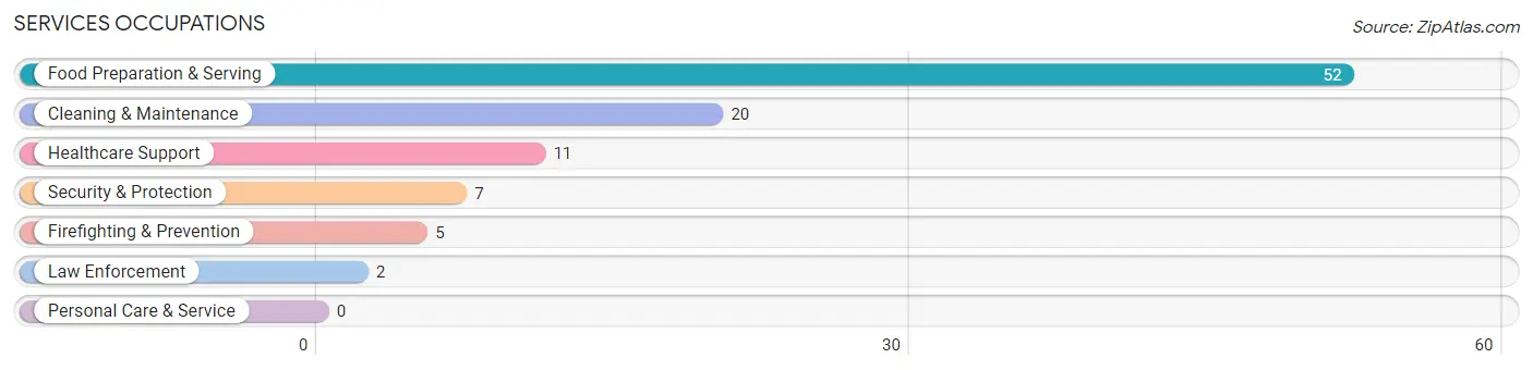 Services Occupations in New Madison