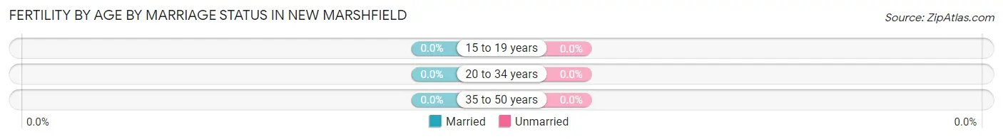 Female Fertility by Age by Marriage Status in New Marshfield