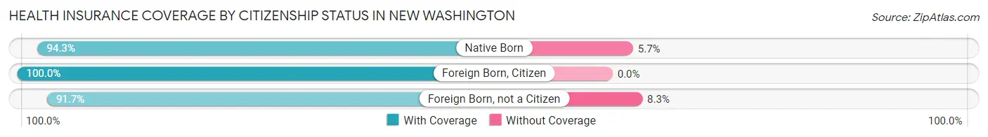 Health Insurance Coverage by Citizenship Status in New Washington